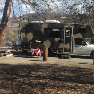 Photo of Kane's camouflage Toyota RV