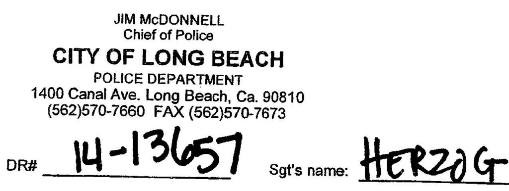 Jim McDonnell was chief of police at the time of the murder. Erik Herzog was Todd Johnson's sergeant.